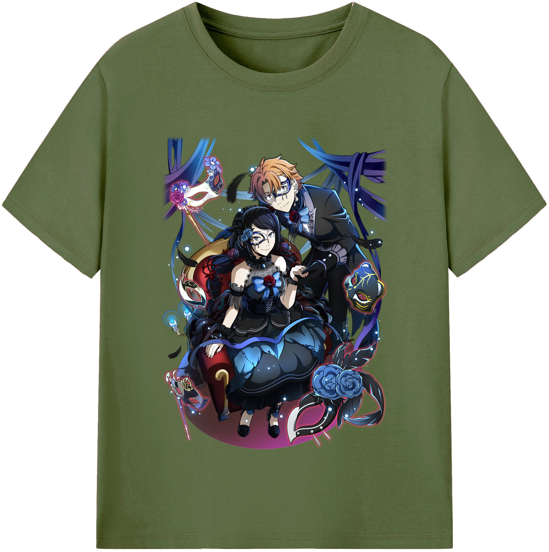 （画像用） 文豪ストレイドッグス Bungo Stray Dogs 綿100％半袖Tシャツ（フロントプリント）